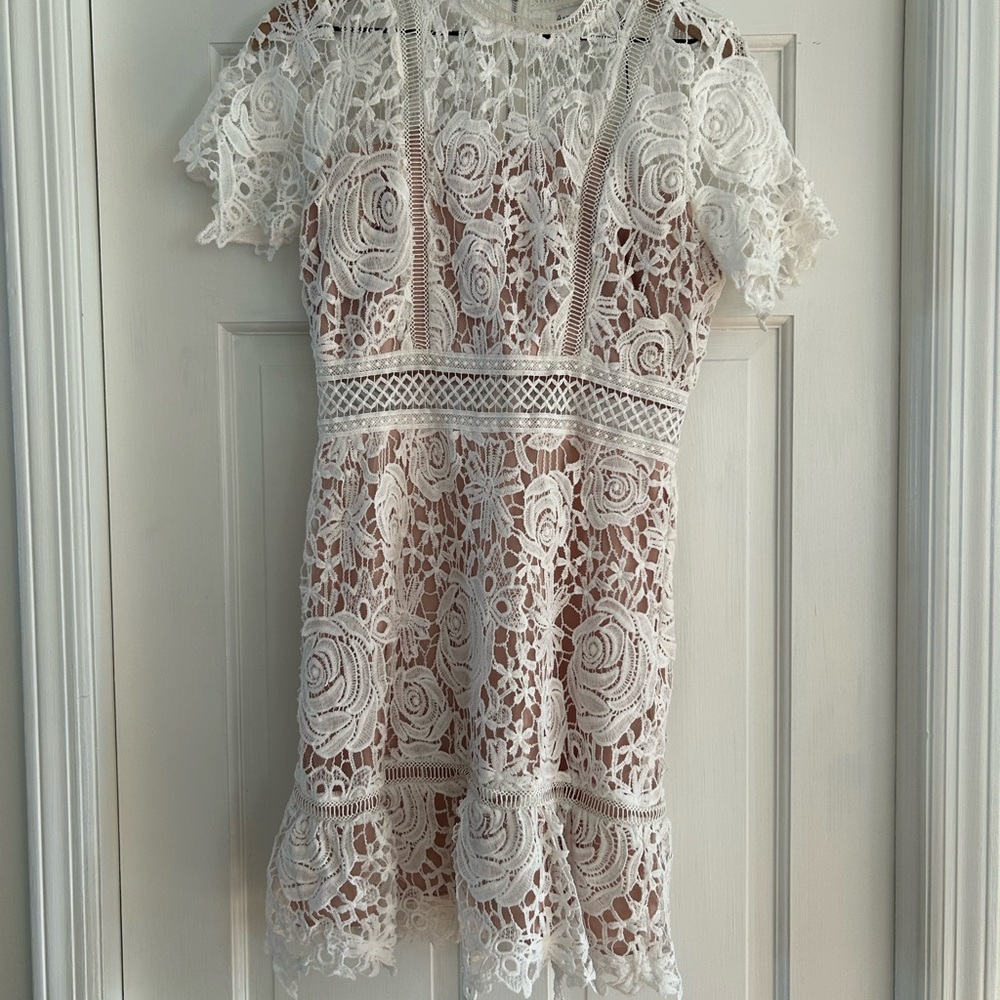 NWT White Lace Dress size M